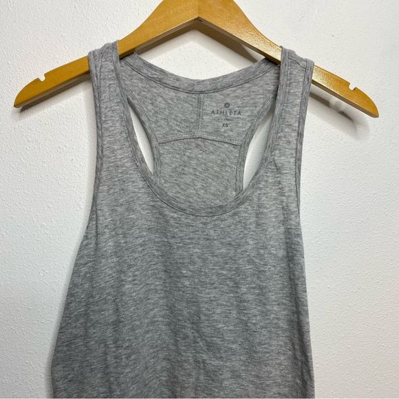 Athleta Gray Racerback Tank - Picture 3 of 8